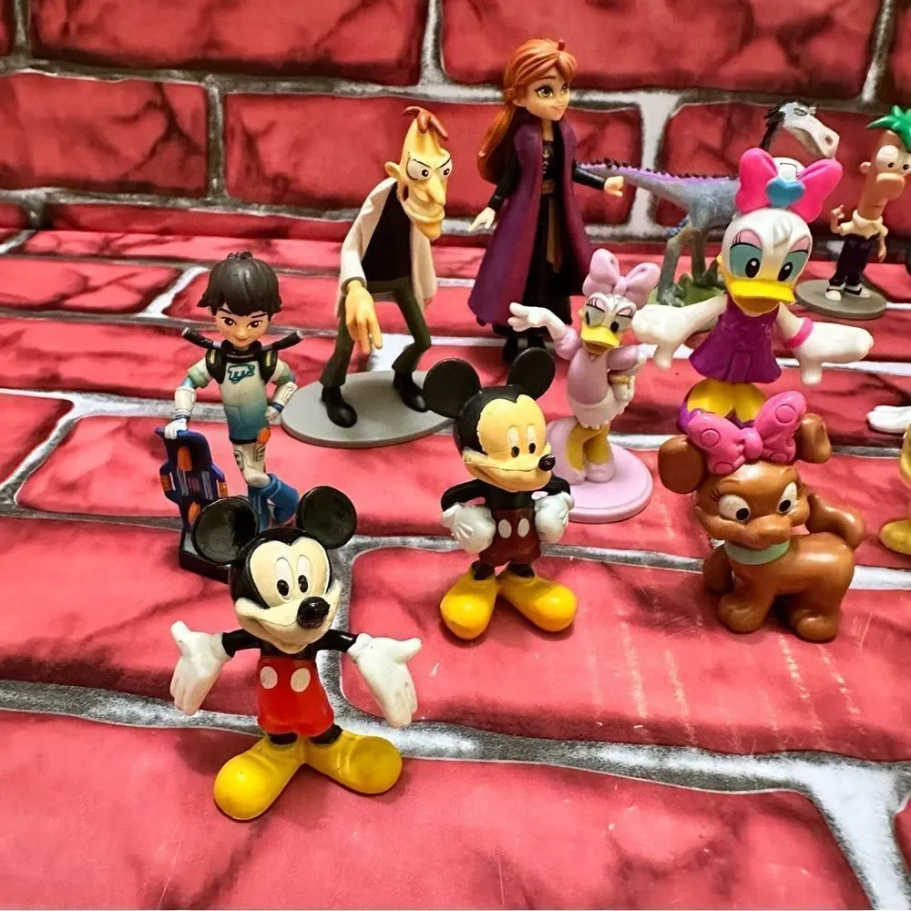 Disney cake toppers lot figures